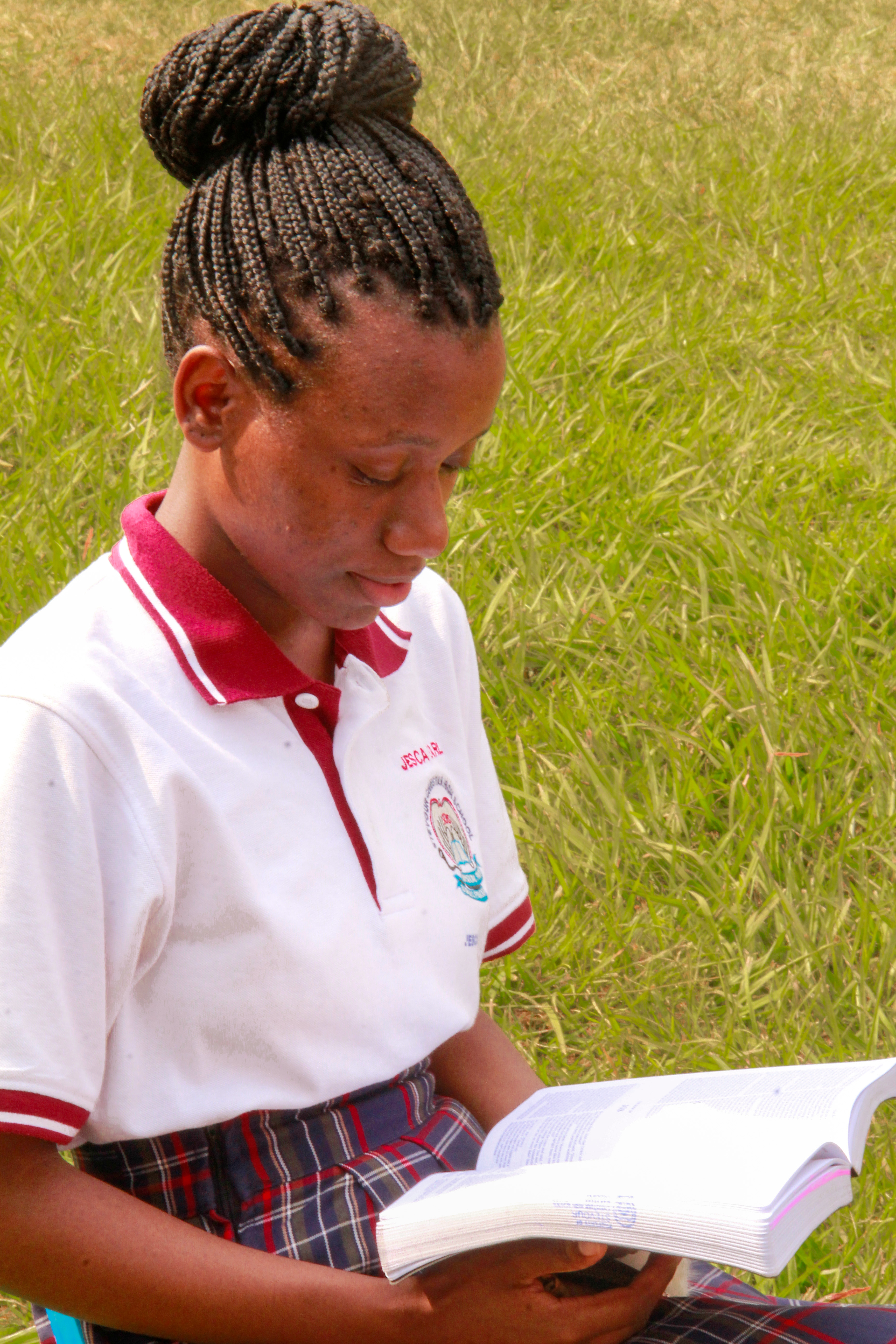 Student studying